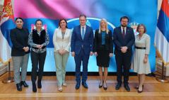 23 February 2023 The members of the Parliamentary Friendship Group with Poland and the State Secretary of the Polish Ministry of Foreign Affairs 